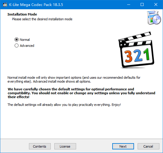 K-Lite Mega/FULL Codec Pack v19.9.5 界面