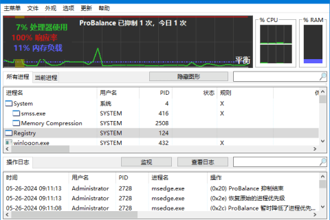 Process Lasso(进程优化工具) v18.3.0.34 / 18.4.0.1 多语便携版