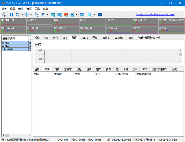 Task Explorer 高级进程管理界面