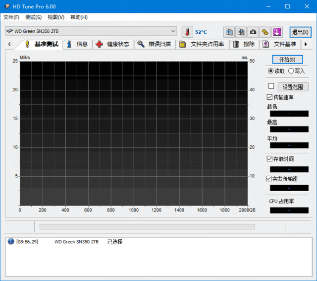 HD Tune Pro 固态硬盘性能检测工具界面