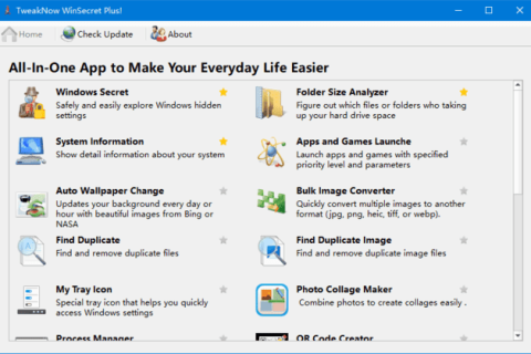 TweakNow WinSecret Plus!(系统优化软件) v10.0.2 便携版