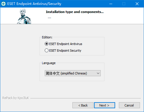 ESET Endpoint Antivirus 界面截图