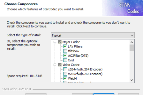 StarCodec Classic / Lite(免费多媒体编解码器) v20261016
